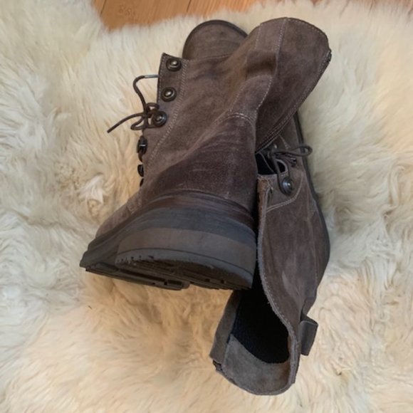 Like New Size 41 Italian Gray Winter Boots - Picture 6 of 11